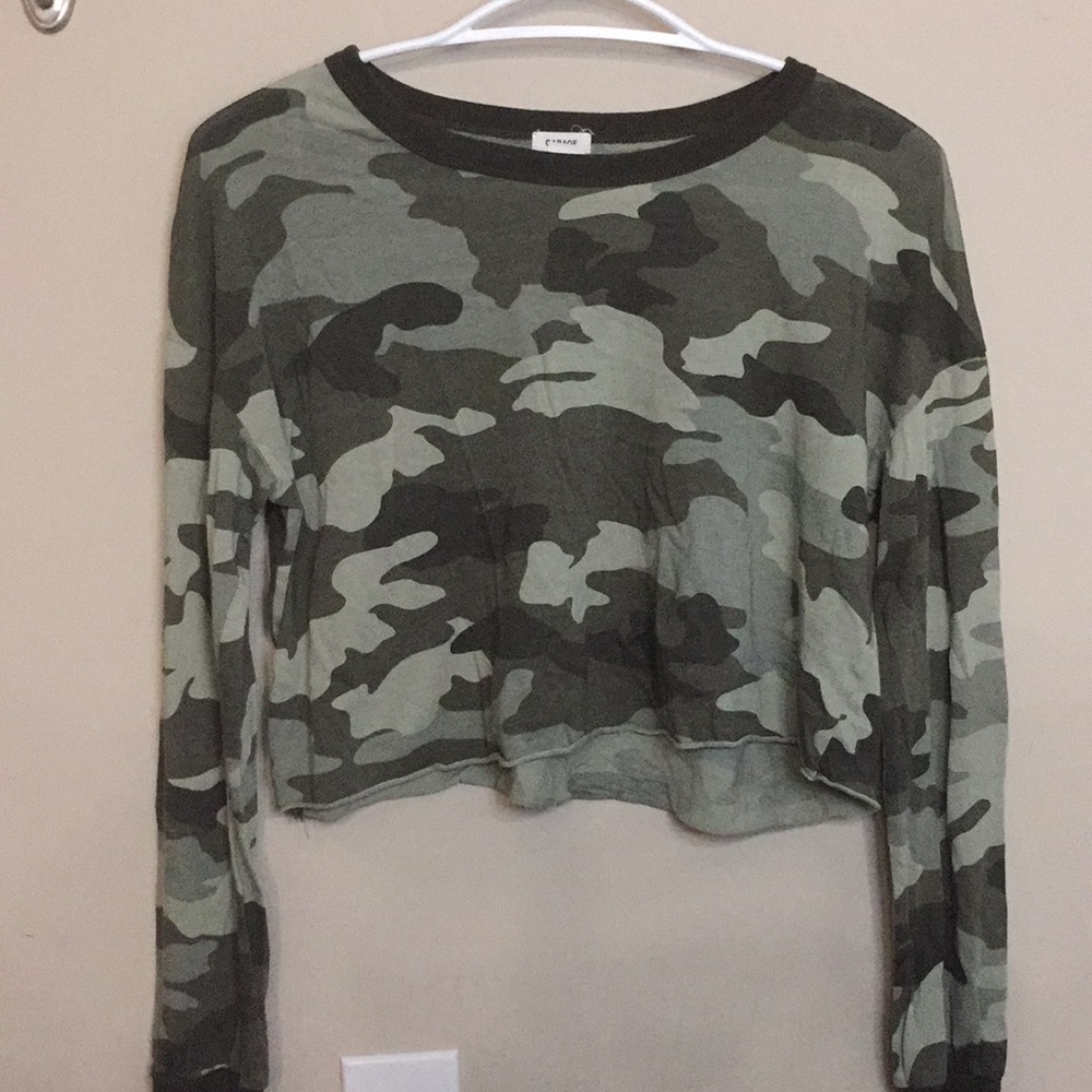 Cropped Camo Garage Long Sleeve